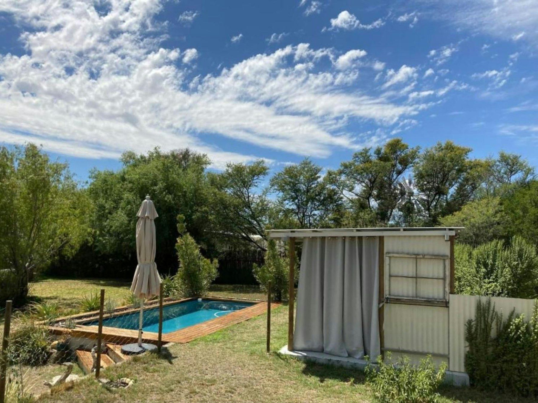 The pool in the garden